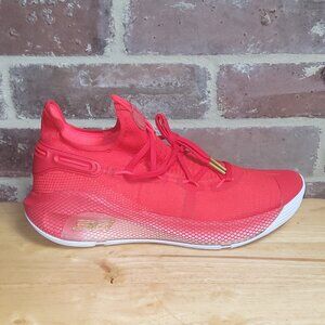 New Mens Under Armour Curry 6 Team Red Basketball Shoes 3022893-605 Sz 13